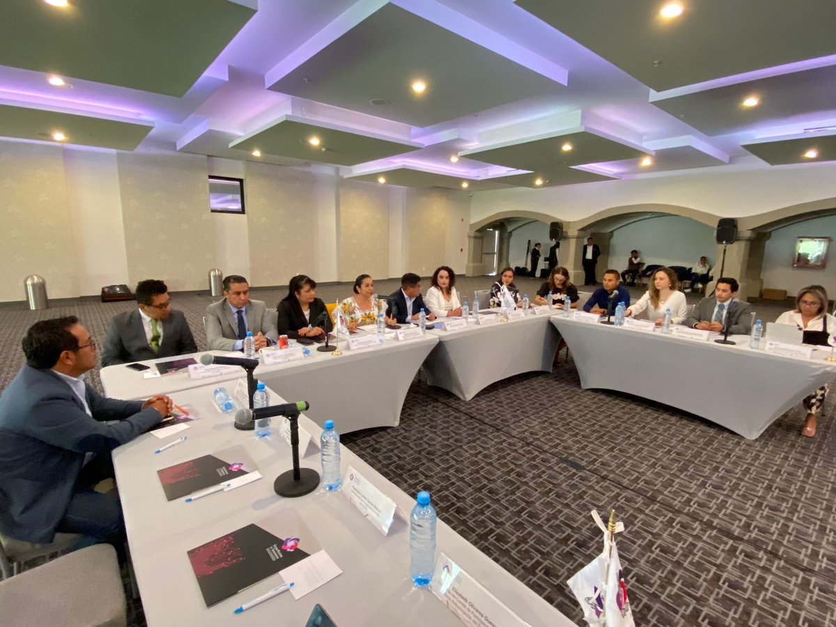 la Coordinadora de esta comisión y Comisionada Pdta del <a href="/Inaip/">Inaip Yucatán</a> <a href="/GildaSegovia4/">GildaSegoviaC</a> moderó la reunión de intercambio de experiencias de consejeros y consejeras de participación ciudadana en materia de anticorrupción y comisionadas y comisionados de la <a href="/SNT_CoordCentro/">Region Centro del SNT</a>