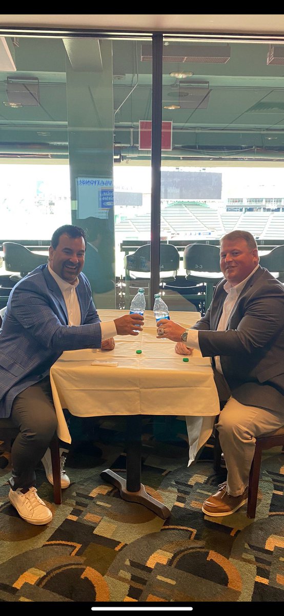 Would have loved to have been a fly on the wall for this conversation! Two great coaches that have done amazing things for our community! 

@MHSBASEBALL10 <a href="/WildcatsMilton/">Milton Wildcats</a>