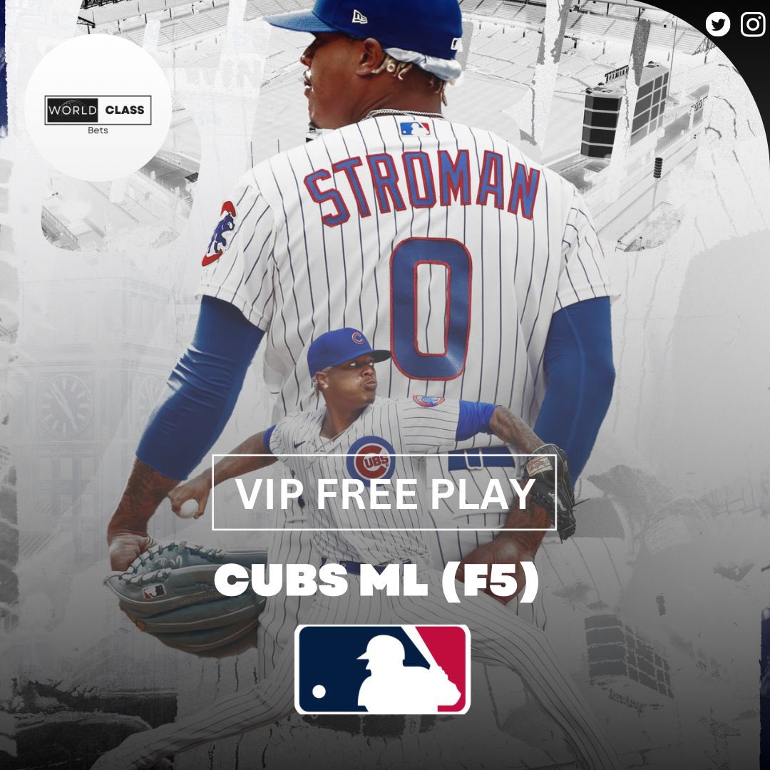 🚨FREE MLB VIP PLAY🚨
•
CUBS F5 ML
•
LETS GO 🔥🔥
•
#gamblingtwitter #Freeplay #sportsbetting #bettingsports #MLB #mlbpick #Cubs