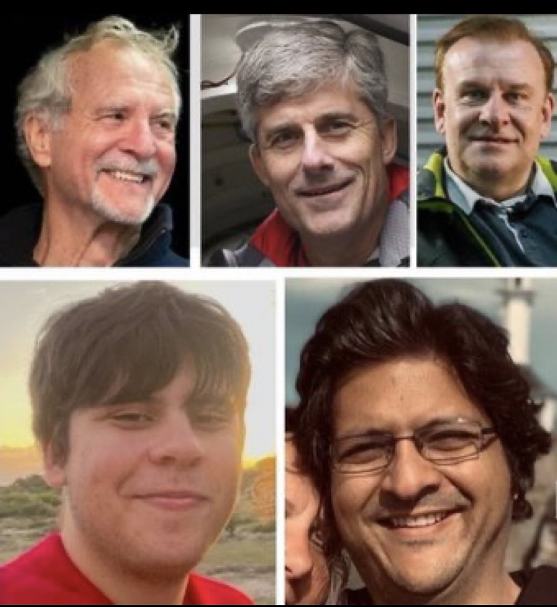 Praying for the safe return of : Paul-Henry Nargeolet, 73 Stockton Rush, 61 Hamish Harding, 58 Shahzada Dawood, 48 Sulaiman Dawood, 19 #Titanic #OceanGate