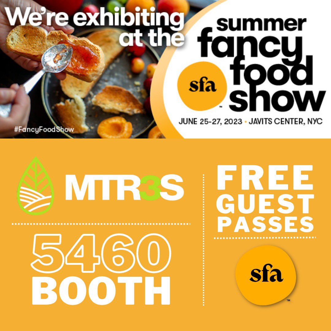 Visit us at this Summer's #FancyFoodShow 2023! 
It will be our pleasure to meet and show you all our products!

📅 Date: 25-27th June
📍 Stand: 5460 (Level 1)
🇺🇸 New York City, USA (Javits Center)

We have Free Guest Passes!

#FancyFoods #SFA #NewYork #NYC #PrivateLabel #Food