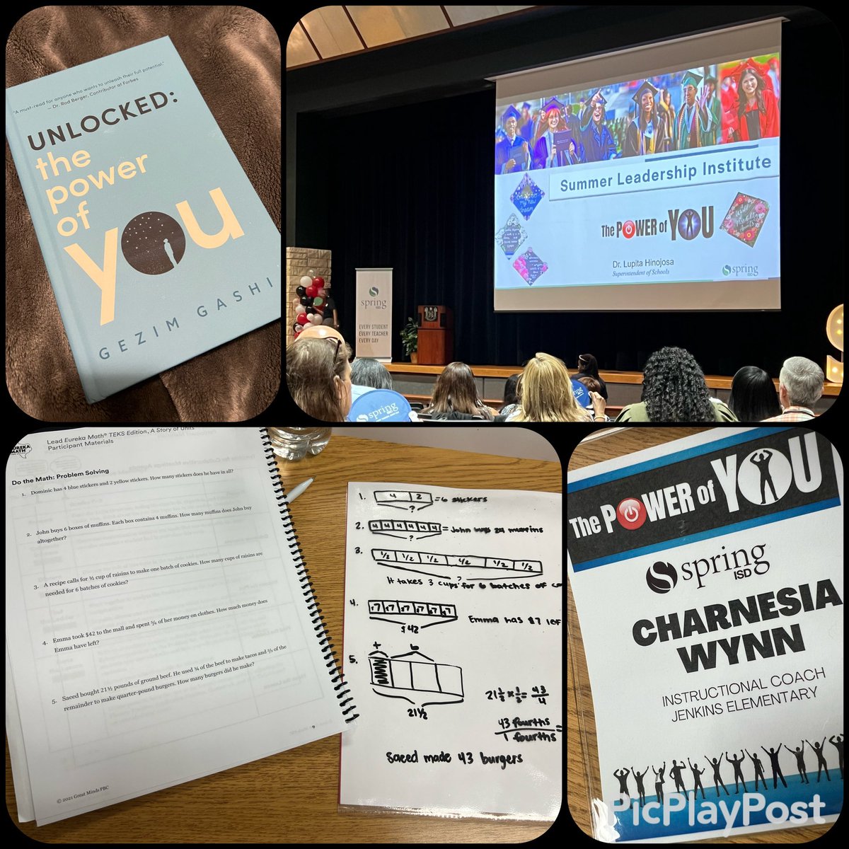 Day 1 of the @SpringISD Summer Leadership Institute in the books📚 Thank you @SISD_TheForce for putting together such an excellent event for collaboration, fellowship & growth development #SLI2023  #SpringISDLeaders2023 #ThePowerOfYou 💫