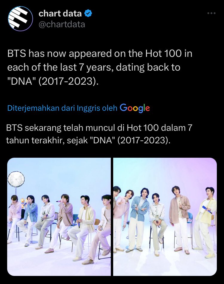 __pawyoongi's tweet photo. Selama ini lagu anniv kita gk prnh d rilis resmi, ini first time d rilis d semua platfrom, n kita dapetin top 50 bb hot 100 😭 lagu anniv yg prestasi n rekornya banyak bgt 🫂 jgn prnh berhenti, tunjukin terimakasih kita ke bangtan dgn bentuk prestasi 💜

Congratulations BTS 💜🫂 https://t.co/1LD2zfv3Y9