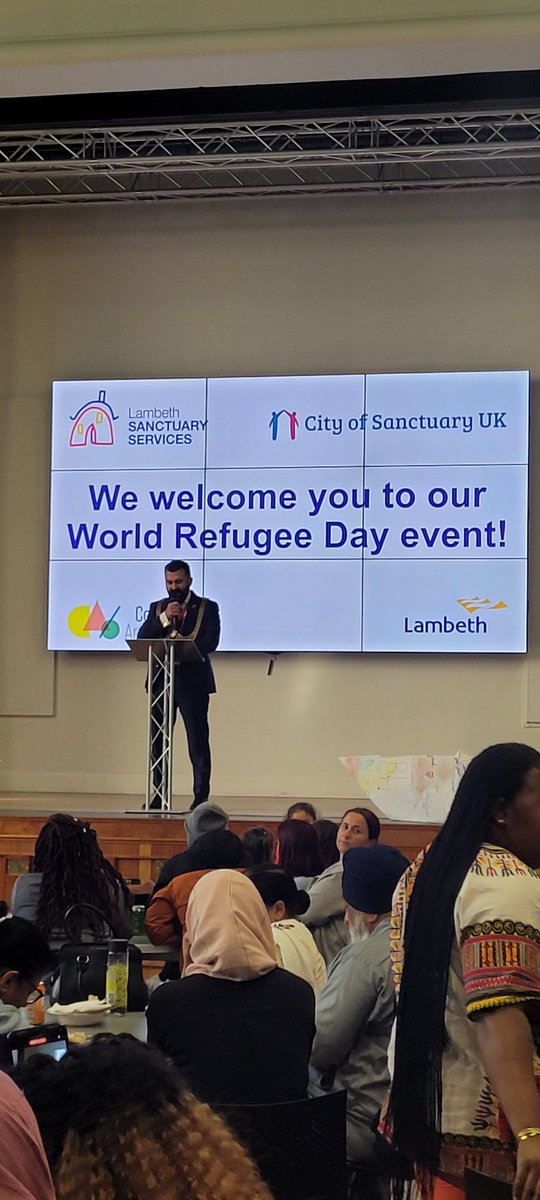 KnightsHillLab's tweet photo. It was a pleasure to attend Refugee Week event hosted by Lambeth Sanctuary Services @lambeth_council with our sanctuary seekers, community organisations, @JimDicksLambeth, and Mayor @SarbazBarznji
#worldrefu
#CompassionIntoAction
#RefugeesWelcome https://t.co/FHj2l0ik6N