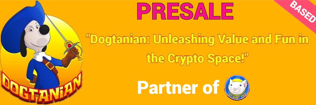 👇20 white list spots for grabs 👇

🟢shorturl.at/dAGH9 

#dogtanian #DGT #1000XGEM #BSC #bscgem #moonshot #presale #BSCGemsAlert #Crypto #bullrun #partner #Stuart