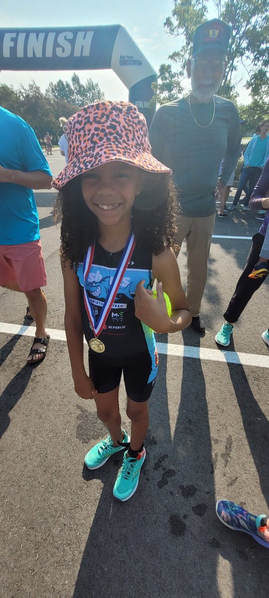 Kennedy finished another triathlon!