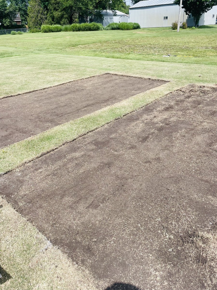 Out in the field, making discoveries and memories with turfgrass. 

Removing the existing Meyer that has been killed with glyphosate for a newer sod-Innovation, DAlZ 1801, and Meyer

#Turfgrass #womeninturf #KSUTurf