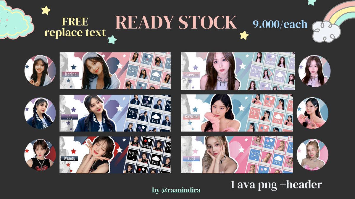 Retweet are appreciated! 

Halo! Aku bawa layout ready stock baru yang bisa langsung ditake di DM sekarang. Price 9k/each dan udah FREE re-text. Bisa req juga kalau mau yaa (+1k). Ayo jajaan 🥰
#zonauang