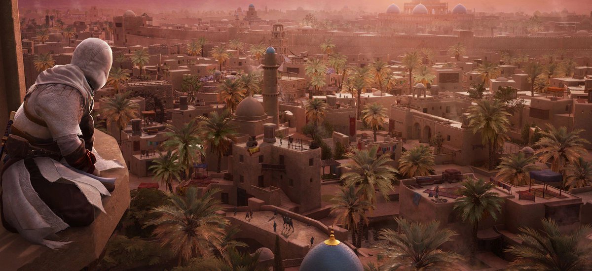 #2- AC Mirage (@assassinscreed ) Of course this was one the list. Baghdad looks absurdly pretty, and it looks like they're really doing a lot to highlight the diversity of the city (a Hidden One named Rebekah in this period is probably of Jewish ancestry!) Also, Al-Khwarizmi 😍