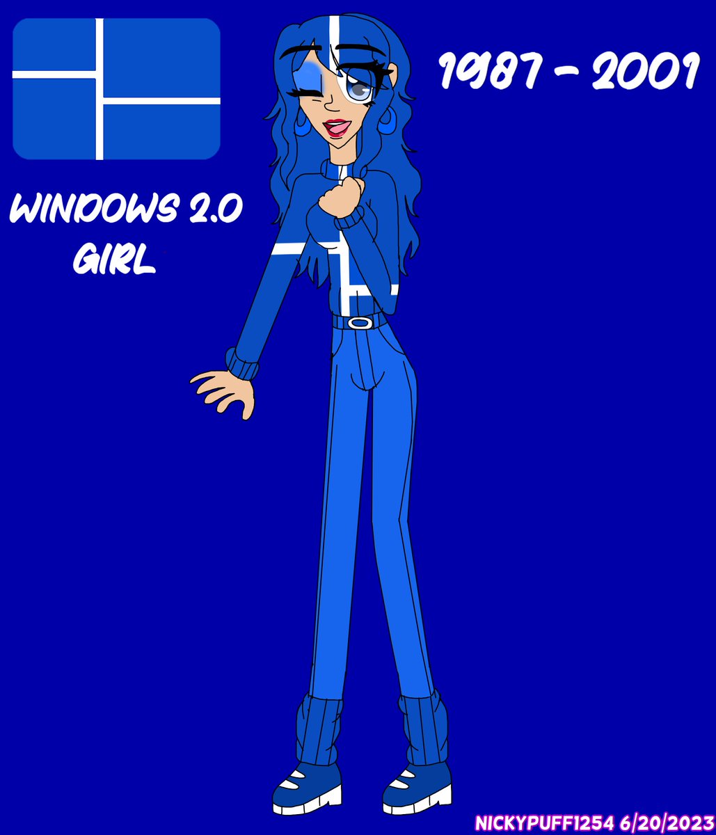 nickypuff1254's tweet photo. windows 2.0 girl
#mangandanime #digitalmedia #drawings #anime #waifu #windows2 #microsoftwindows2 #windows2girl #humanversion #humanized #humanizedfanart #animegirl #waifuanime #1987to2001 #80s #1980s #80saesthetic #microsoftaesthetic #windowsaesthetic #medibangpaint https://t.co/pZPZk4XkXi