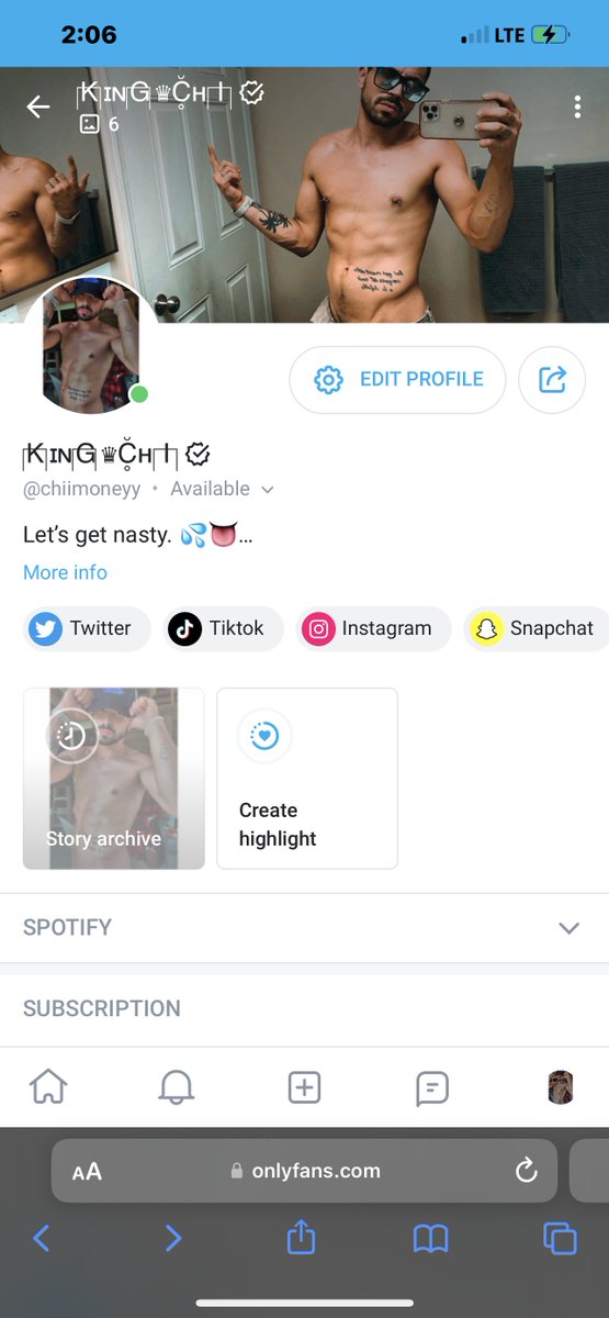 ChitanisPeoples's tweet photo. Nasty Nasty, Go Check out the new acccount. Show some love. More content coming soon. DM if you want personal content. #OF #Onlyfans #malecontent #Subscribe #Prettyboii #Bi #Bisexual #Promote #Makemefamous #sexy #Fitness #BodyGoals #Makeitnasty #Tattoos #Confident #Baddie https://t.co/rILCzRyiyf