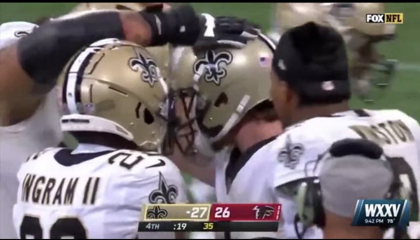 illegal10k's tweet photo. Saints comeback Vs Falcons Week 1 https://t.co/kvOvQ93iAt