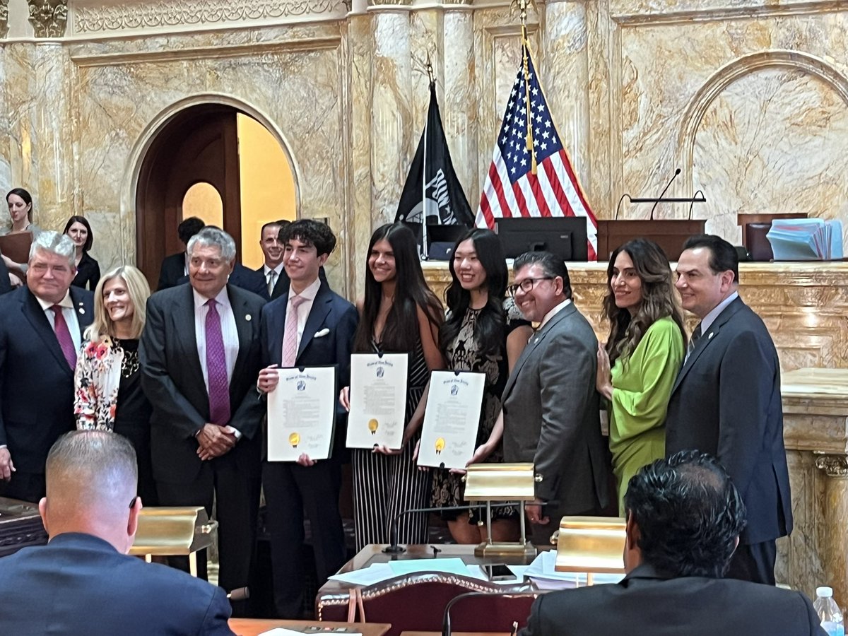 Today, Camryn Bartone was honored in the Chambers of the New Jersey State Senate for earning the prestigious and extremely rare Presidential Scholarship! Congrats Camryn! #PatriotPride #PatriotFamily