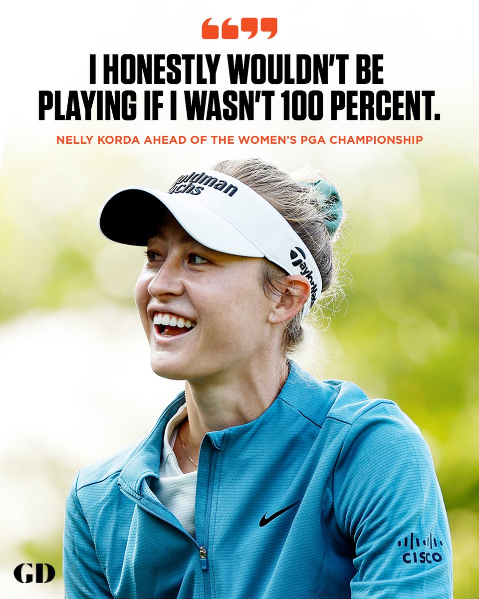 GolfDigest's tweet photo. Nelly Korda is set to return to golf after a month-long injury-related break. 👏  

Hear more from the World No. 2: https://t.co/UN7C3m2njL https://t.co/pnNc8jlU6Y