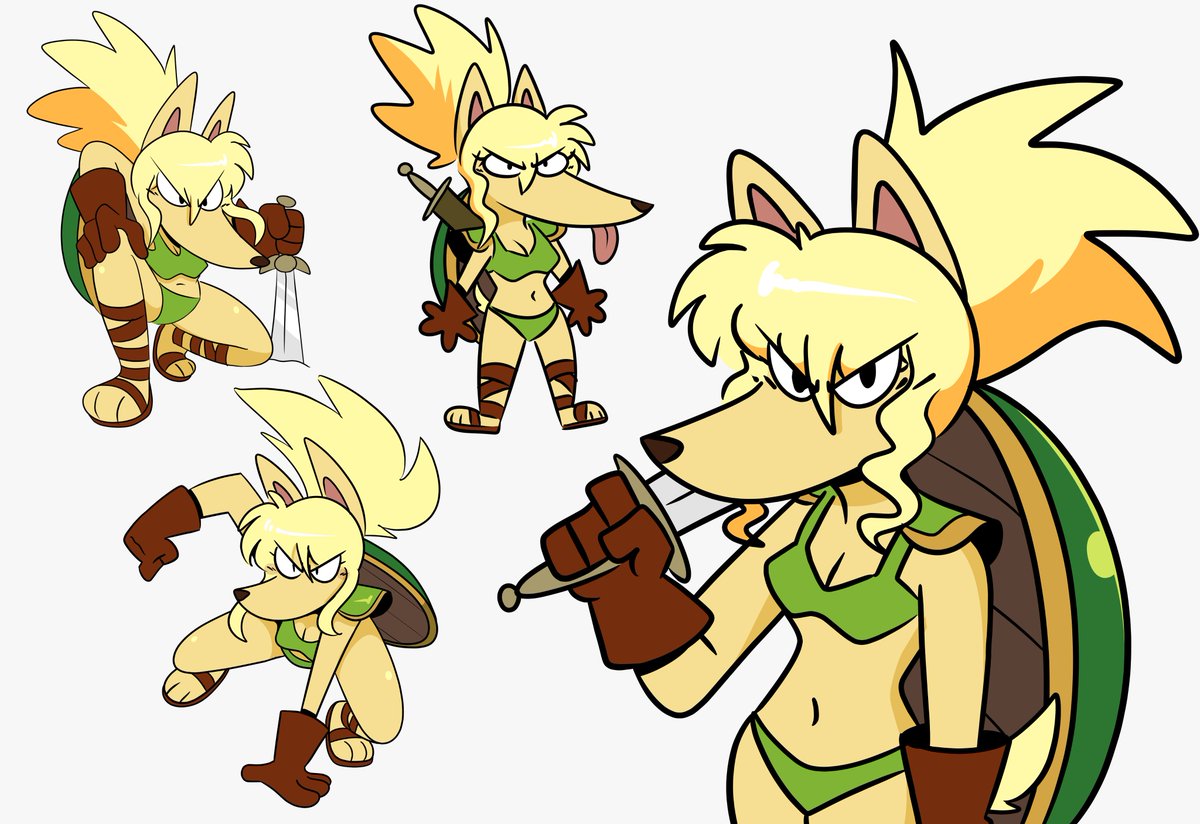「More doodles of the borzoi warrior in se」|[Kabula]のイラスト