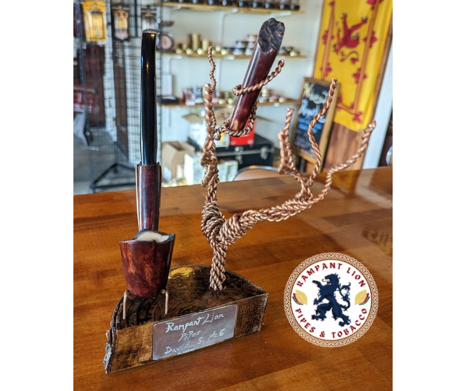 Another AMAZING hand carved pipe only at The Rampant Lion Pipes and Tobacco #veteranowned #mensstyle #pipesmoking #buylocal #smoke #smoker #cigars  #handmadegifts #handmade #beautiful #sophisticatedstyle #pipetobacco #summervillesc #smallbusiness #therampantlionsc #southcarolina