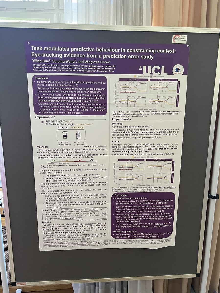 Thank you #LingCologne 2023 for letting me present a poster on something so new that we’ve just started working on!