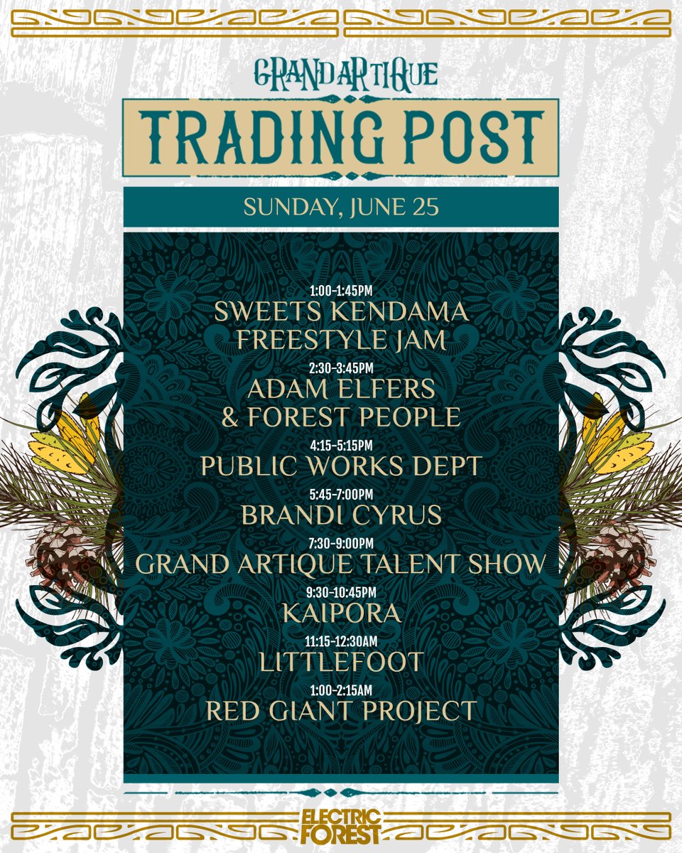 Set a Schedule in the Electric Forest Mobile App!