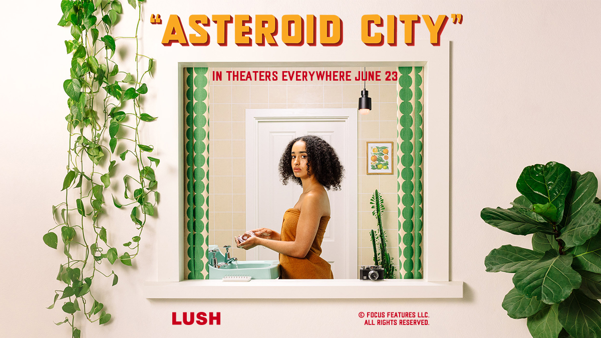 Featuring skin-exfoliating sand, not unlike what you'd find in the arid plains of desert in Asteroid City, this sweet and fruity-scented Doomsday Soap will leave your skin clean, refreshed, and perfectly smooth. 

 bit.ly/3NatV69 #LUSHXASTEROIDCITY @AsteroidCity