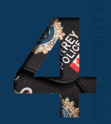surreyps's tweet photo. A key priority for SPS is to provide enhanced  accessibility to information so we can be accountable  to Surrey residents. We provide easy access to public board meetings, financial reports, collective agreements, and staffing levels. Learn more about the five key areas where SPS is changing the status quo of policing in our Report to the Community: https://t.co/MtPtm8Qi2I