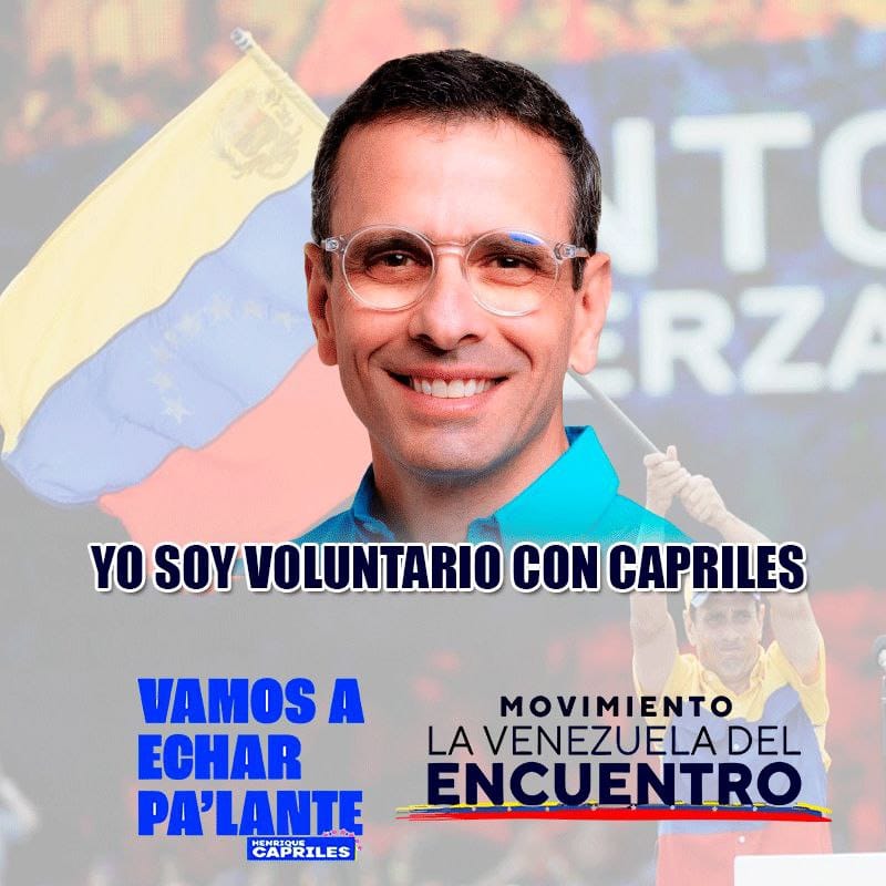 ChichoRamirez's tweet photo. @hcapriles https://t.co/OWZBy8HkMy