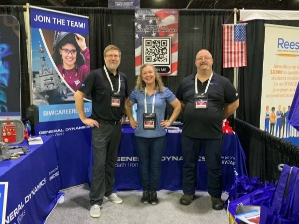 We have a great team of BIW representatives down in Atlanta for @SkillsUSA TECHSPO! They can be found at Booth 845 in Building C and Trades Booth 226 in Building A from 8 a.m. to 5 p.m. tomorrow and Thursday cheering on Mainers competing in the SkillsUSA Championships. #nlsc23