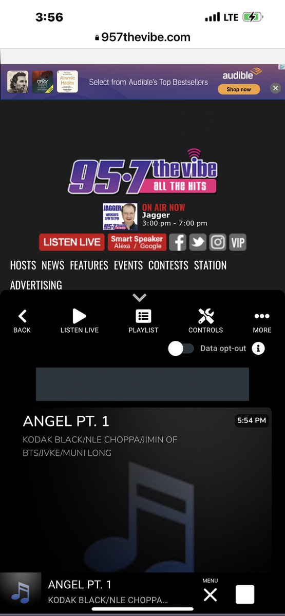 goreigo's tweet photo. Yay 🤗🤗🤗. Thank you @JaggerOnAir for playing #angel_pt1 🤗🤗🤗. Loving it on @957TheVibe 🤗🤗🤗🤗🤗🤗🙏😘💜💜💜💜💜💜💜💜 https://t.co/F5cVwVgqGU