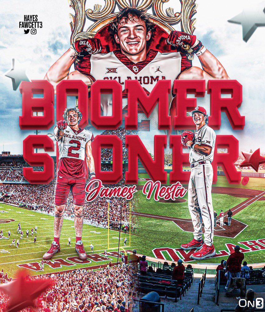 COMMITTED ⭕️‼️ #Sooners 
@Hayesfawcett3