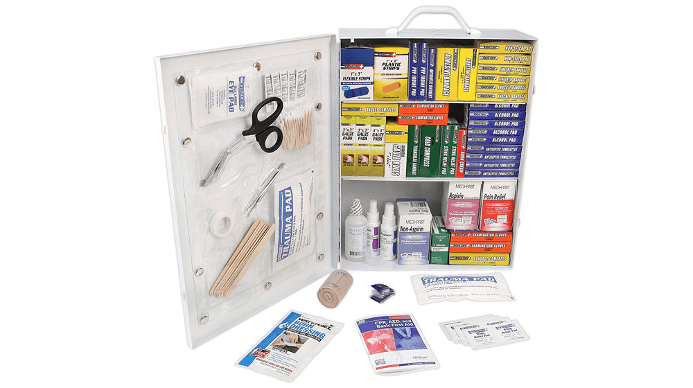 Emergencies happen. Be prepared by having a well stocked first aid kit on hand. Pick from these top options. zurl.co/3HRJ #emergency #firstaid