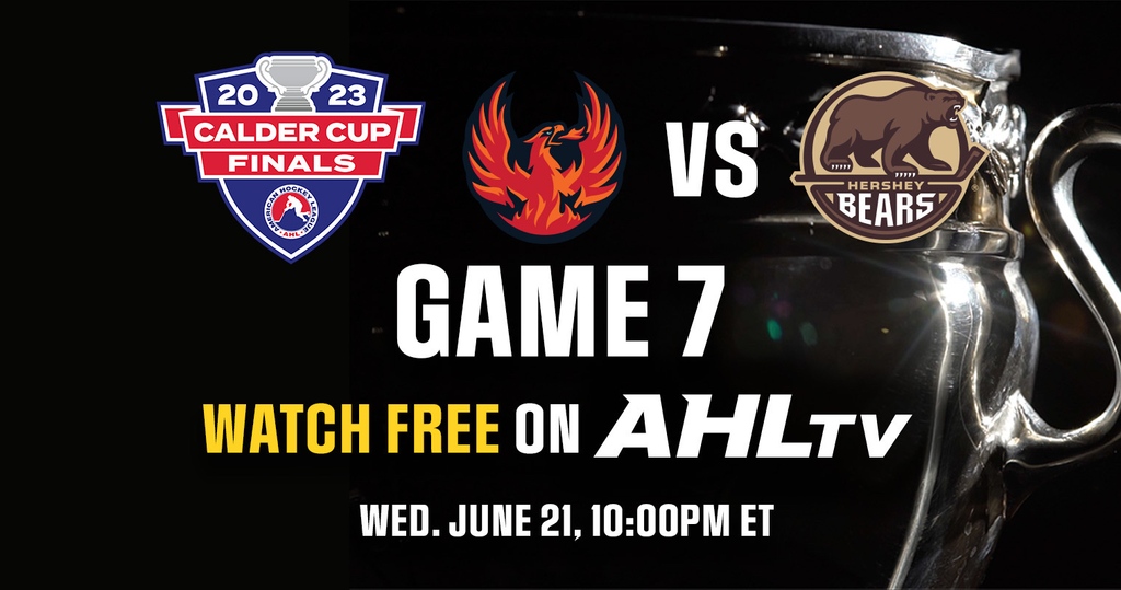 This final match will be priceless. 

Game 7 of the #CalderCup Finals between the @Firebirds and @TheHersheyBears will be FREE to watch tomorrow at 10pm ET/7pm PST. 

📲 AHLTV.com