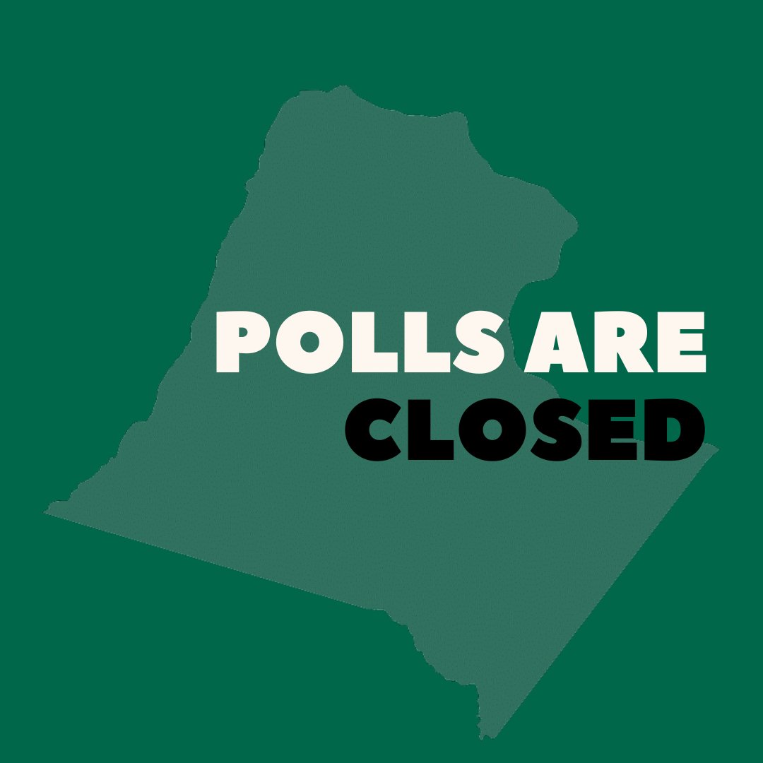 The polls in Loudoun County are now closed! As the votes are tabulated, Loudoun's results will be posted at loudoun.gov/ElectionResults 

Thank you to all of our Election Officers who worked so hard!

#LoudounVotes