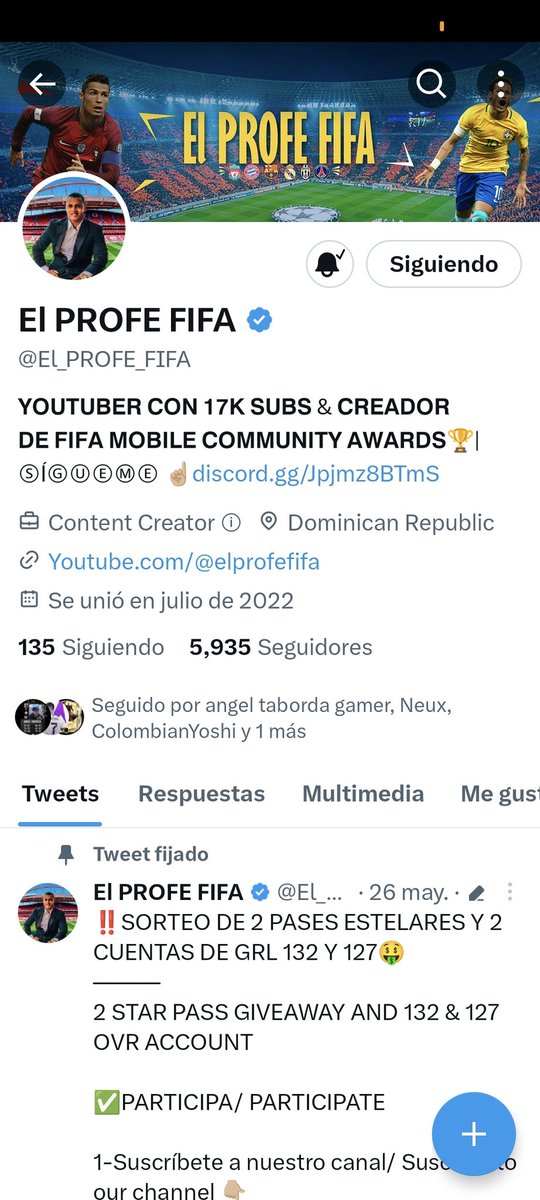 Zack05294_'s tweet photo. @El_PROFE_FIFA #profefifa no creo ganar pero voy a intentarlo https://t.co/YCjnyKT9c0