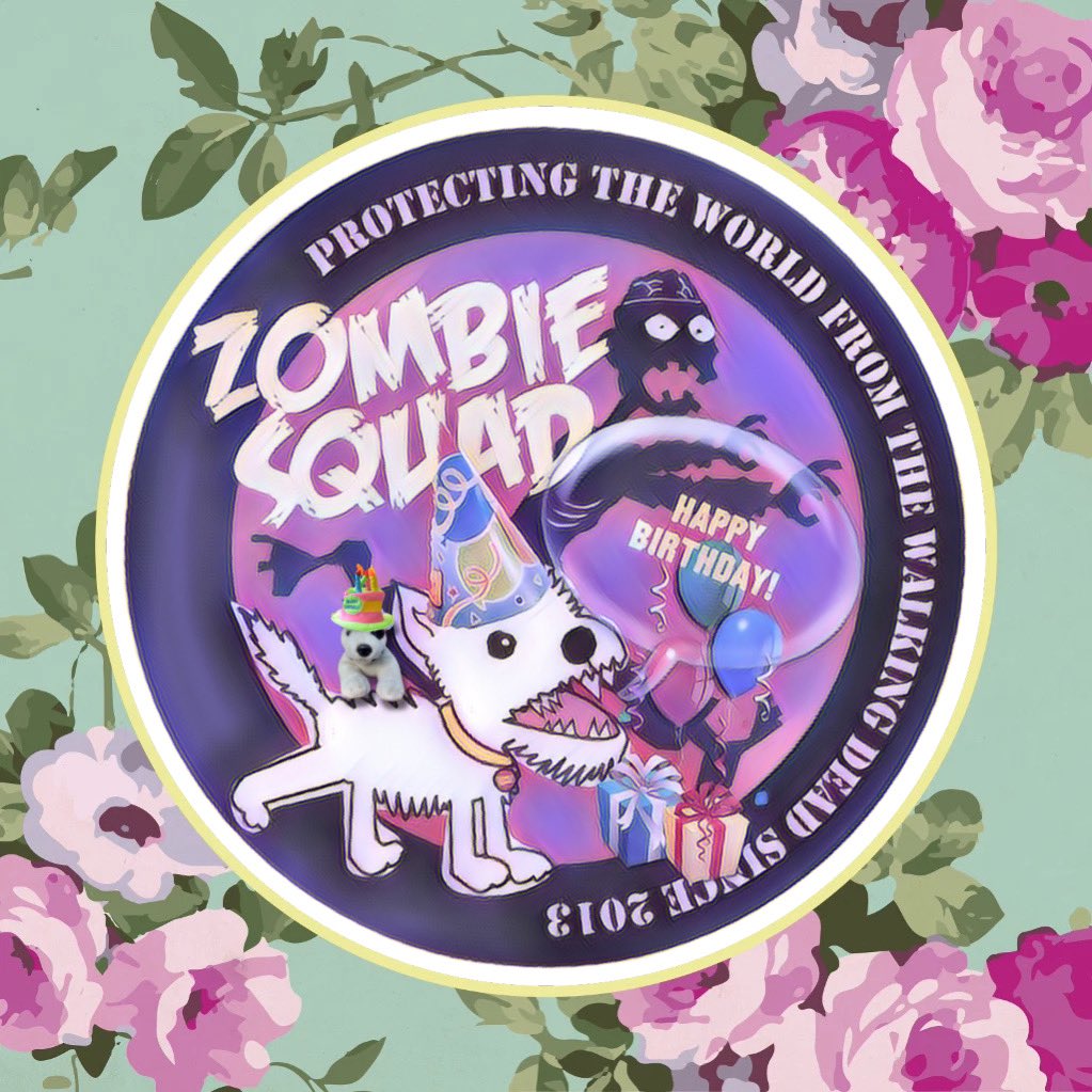 ZombieSquadHQ's tweet image. 🌼Wishing a very🌺HAPPY BIRTHDAY🌺to GENERAL MUDDLE's MUM from Leada Billy &amp;amp; your ZombieSquad pals🌸We hope your special day is as beautiful and wonderful as you☺️RaaAAA!!
💖🎂💐🛍🍾🪩🎀
@MuddlesDog @ZSBirthday 
#ZSHQ