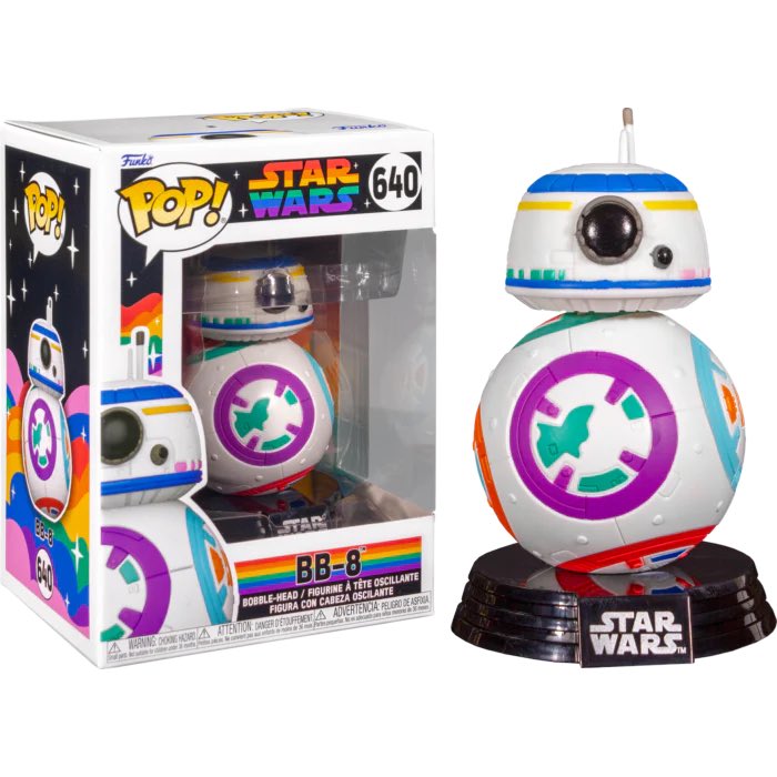 BrianHezza's tweet photo. To celebrate Pride month, I’m giving away this little fella! Simply like, follow, retweet & drop a Star Wars GIF in the comments for a chance to win the new BB-8 Funko! Closes 30/06/23. #MTFBWY #Pride2023 #FunkoPop #Funko #BB8 #Giveaway #StarWars #PrideMonth #Pride #BB8Droid https://t.co/0z7vth8Wx9