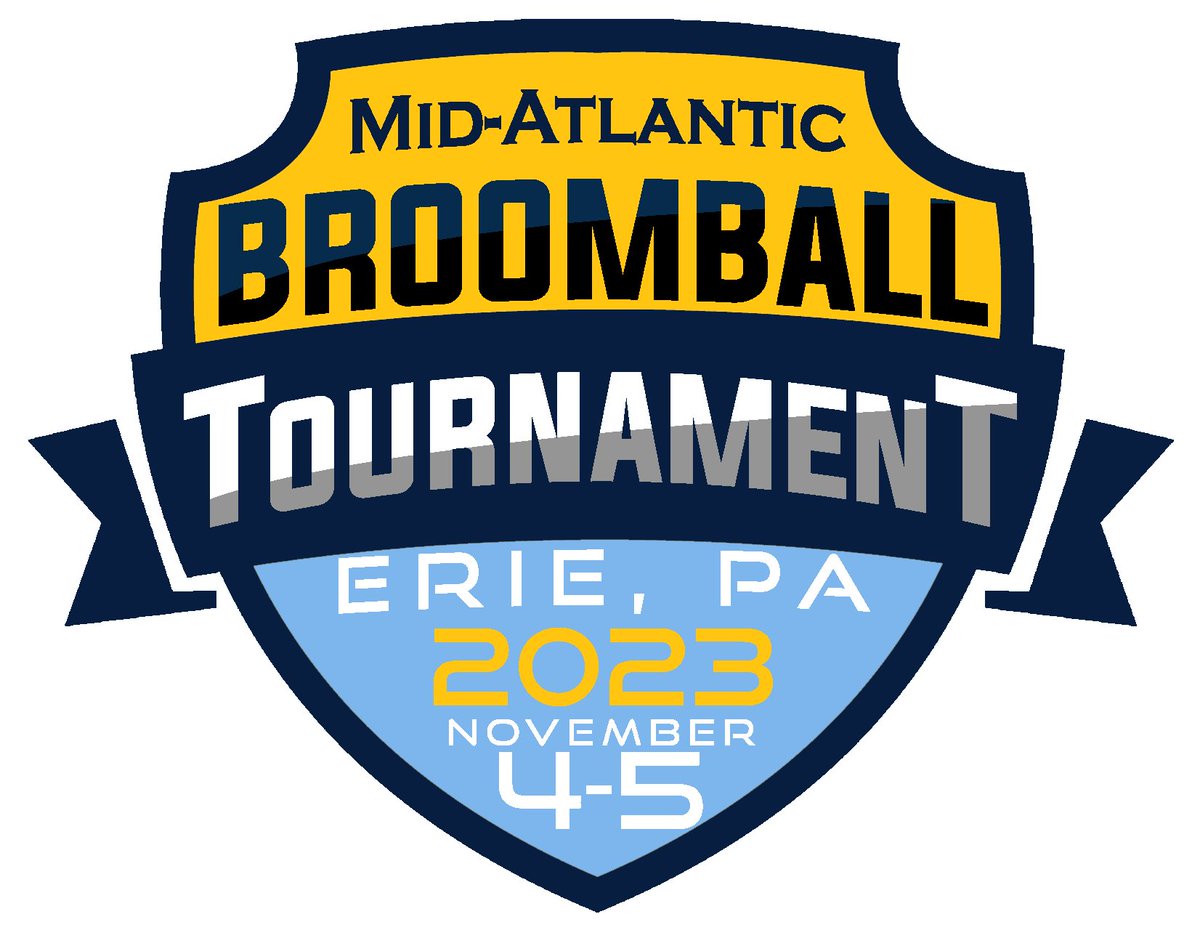IT'S BACK!

The 2023 Mid-Atlantic Broomball Tournament is officially scheduled for November 4-5 in Erie, Pennsylvania.

Registration is now open: pghbroomball.weebly.com/2023-mid-atlan…