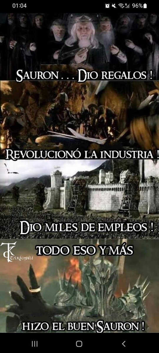 Tornasoladas's tweet photo. El buen Sauron ! https://t.co/gBvDoQF8cE