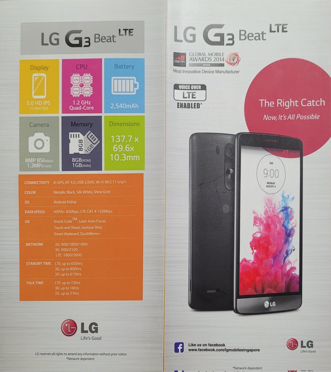 Aquis_GN's tweet photo. LG G3 Beat, 2014.
Essentially a midranger borrowing the G3 styling, similar to Samsung 's S mini line.
#LGMobile #LGG3Beat #SmartphonePamphlets https://t.co/IfshBMi8PY