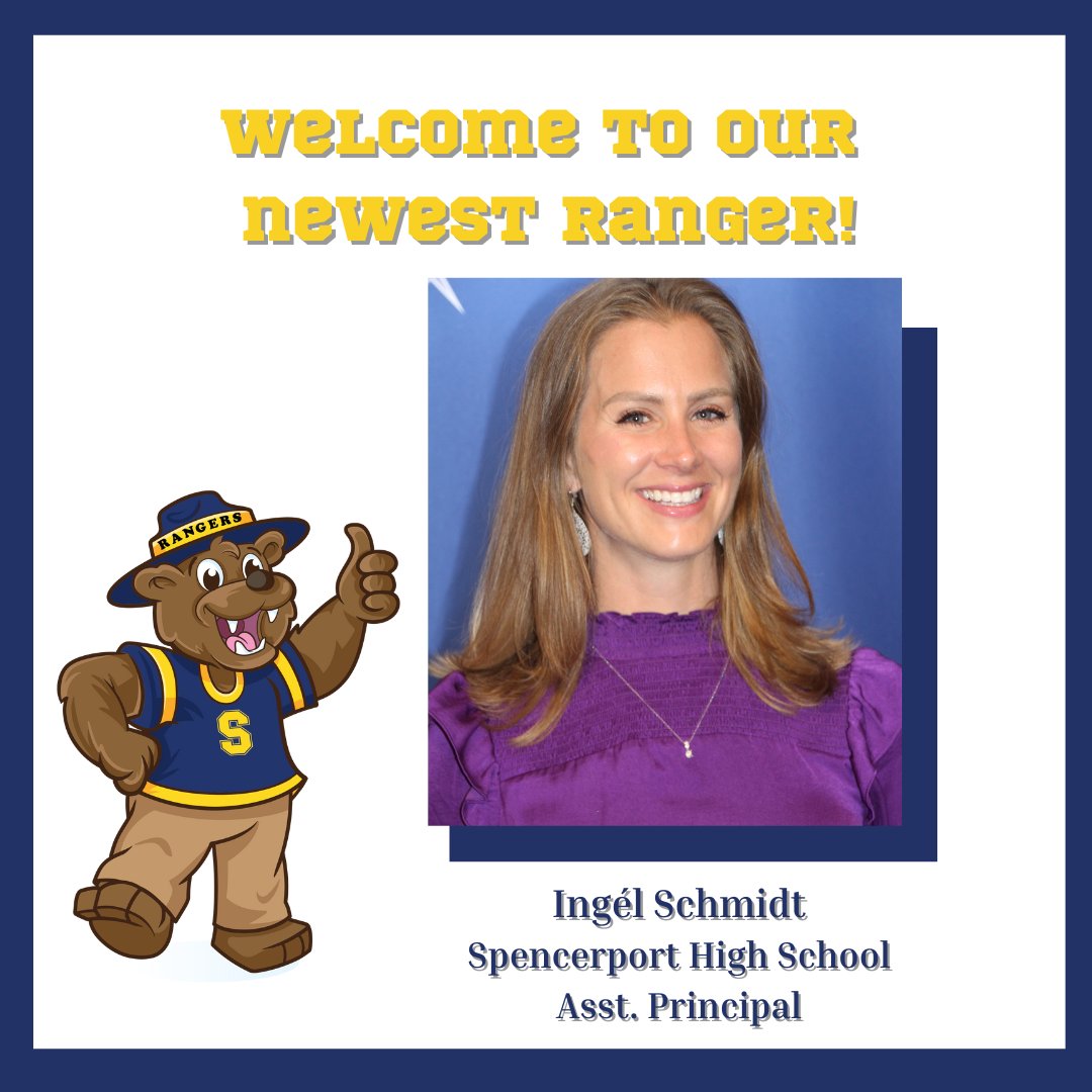 Spencerport Schools (@spencerportcsd) on Twitter photo Our <a href="/shsrangers/">SHS Rangers</a> will have a new assistant principal on the administrative team. Ingel Schmidt will join us on July 1, and we are very excited to welcome her to our team!
spencerportschools.org/news/what_s_ne⦠Our <a href="/shsrangers/">SHS Rangers</a> will have a new assistant principal on the administrative team. Ingel Schmidt will join us on July 1, and we are very excited to welcome her to our team!
spencerportschools.org/news/what_s_neā¦