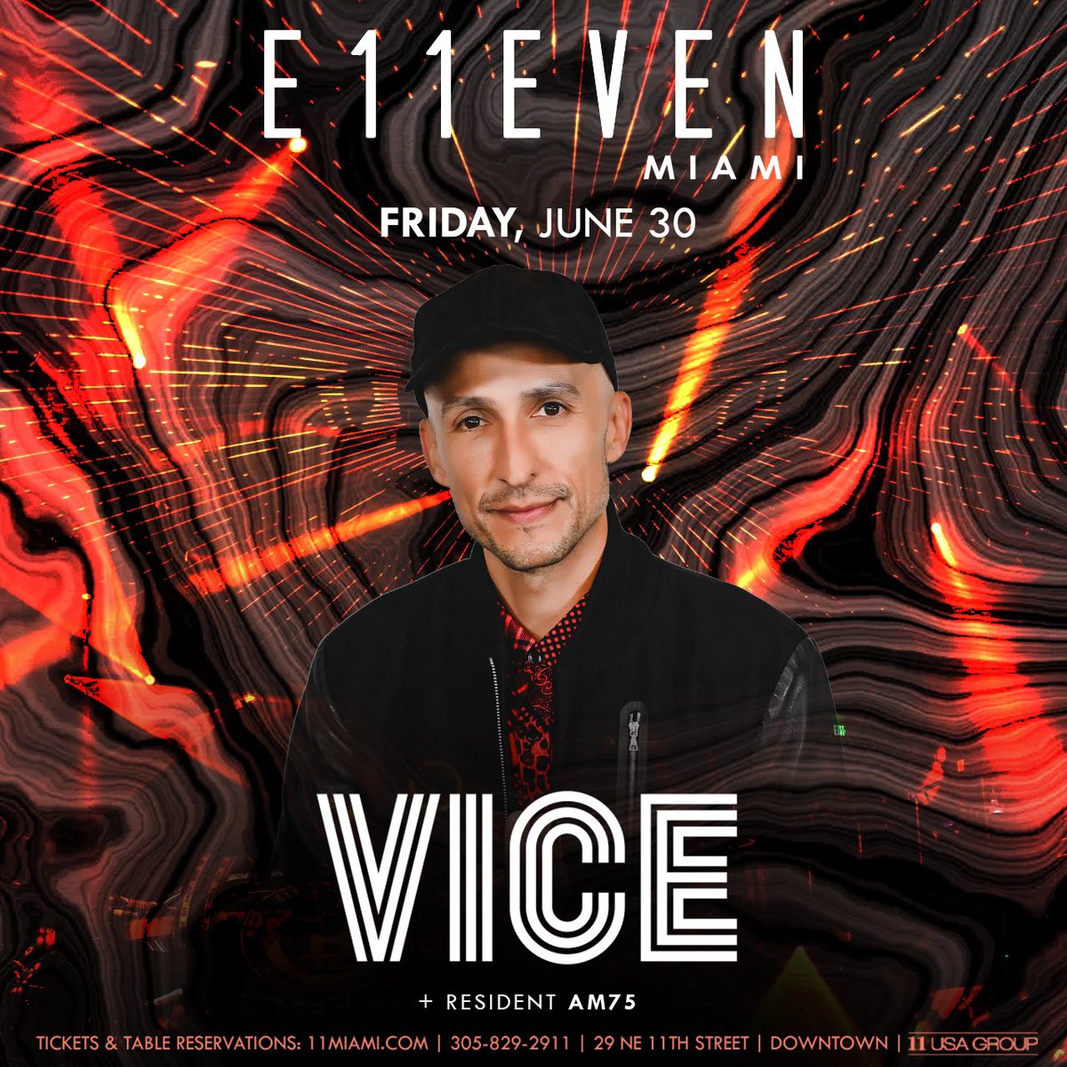 11Miami's tweet photo. Throw up your #E11EVEN salute ☝️☝️ When you Party with @Djvice Friday, June 30
Tickets & Tables: https://t.co/zcavAx9DcD
#RatherBeAt11 #DjVice #11Miami https://t.co/15j9Rb2qpO