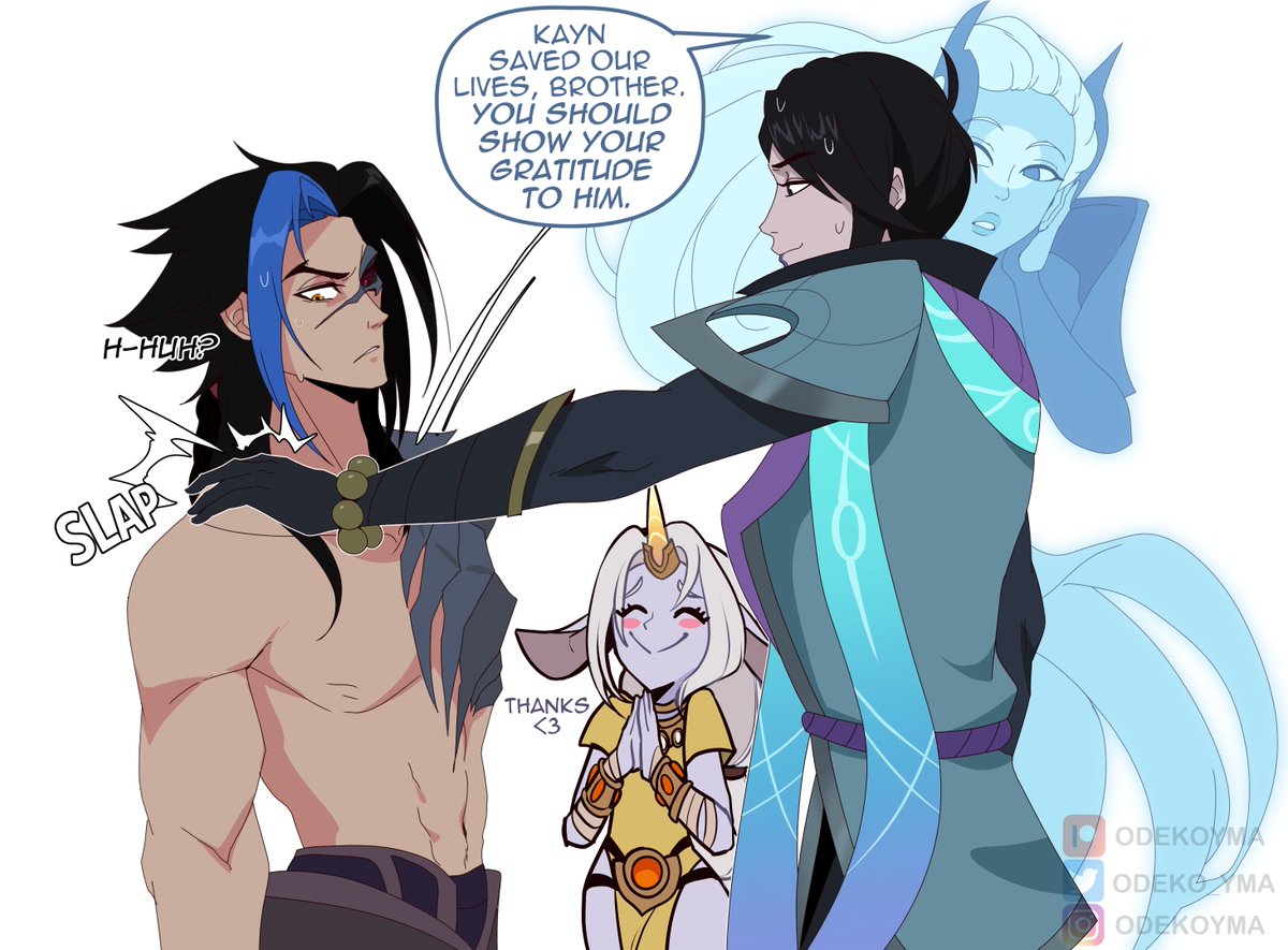 When you jungler is actually useful:  +Aphelios has suddenly encountered his greatest fear or communicating normally with someone else besides his ghost sister.  #Kayn #Sett #Zoe #Aphelios #Soraka #LeagueOfLegends #ArtofLegends #LeagueOfLegendsFanArt