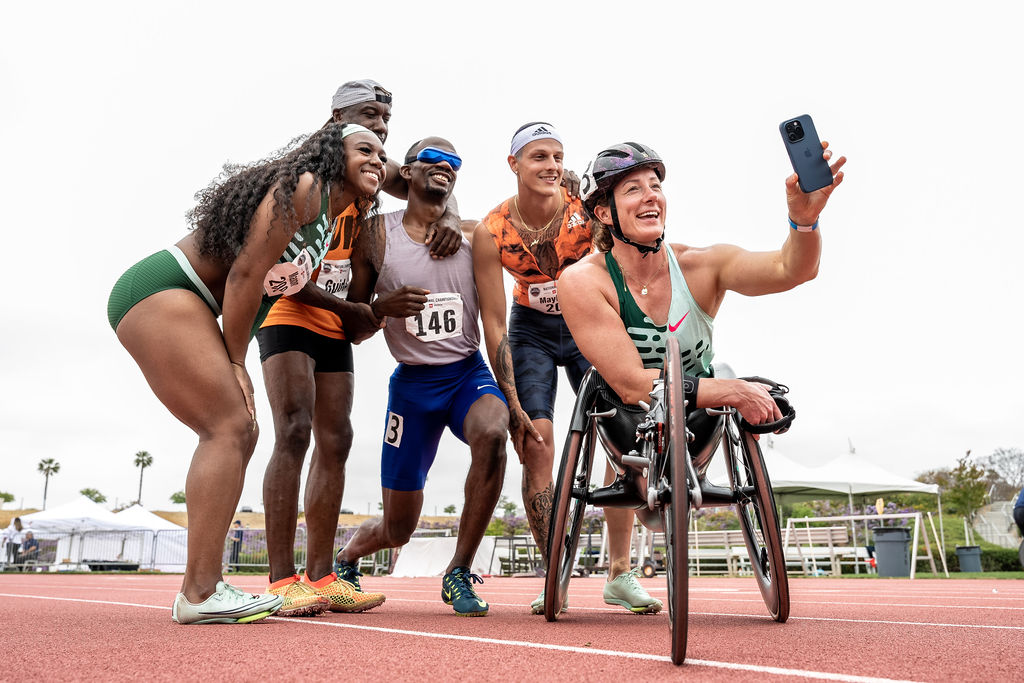 Just under two weeks out from #Paris2023 and all smiles ☺️ #ShowTheWorld // #TeamUSA // 📸 John Matthew Harrison