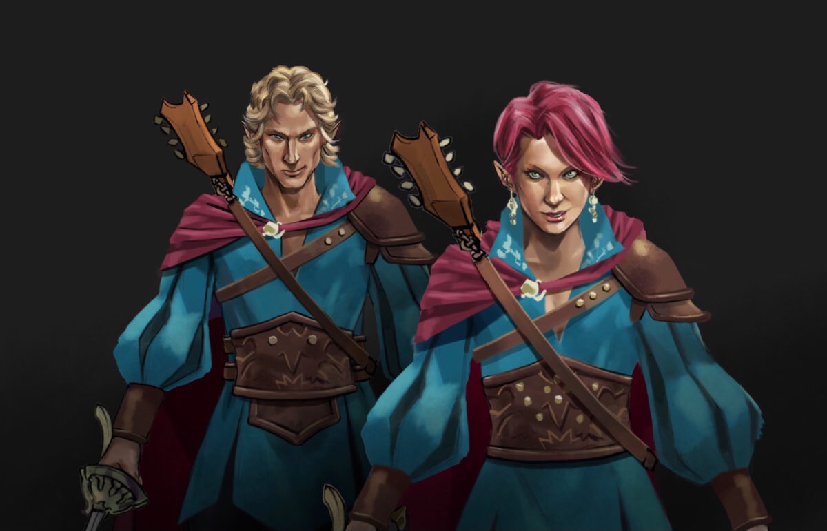 This week’s set of #paperminis will include a Half-Elf bard 😁 

Since I have almost finished the art, I will be able to create very interesting variations with different hair styles, accessories and such.

patreon.com/PaperMage

#dnd #dungeonsanddragons #ttrpg #DnDcharacter