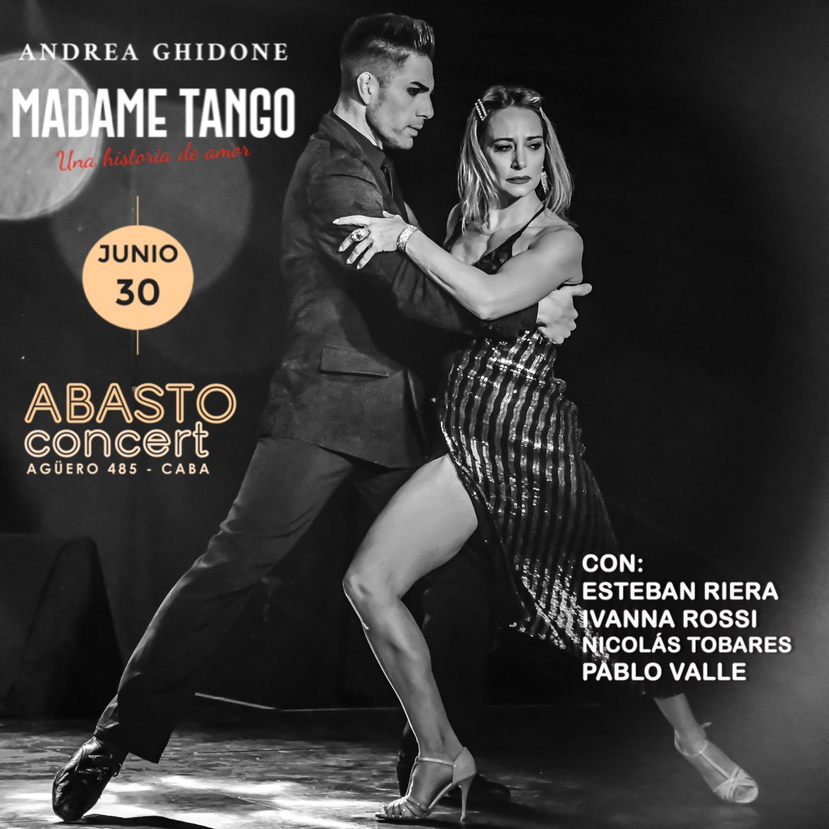 ¡Volvemos a Buenos Aires!
30 de Junio 21hs nos volvemos a encontrar en Abasto Concert para vivir una noche única a puro tango! 💃
Link de entradas 👉🏼 bit.ly/MadameTango30J

Los esperamos 🙌🏾