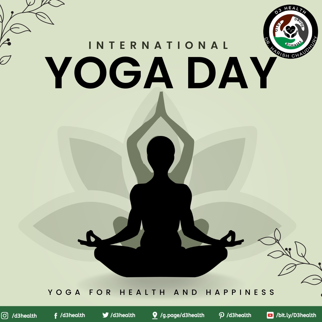 Take a deep breath, exhale, and let go. Happy International Yoga Day to all yogis around the world! #InternationalYogaDay2023 #YogaTransformation #YogaGoals #YogaStrength #YogaFlexibility #YogaSpirituality #d3health #drharish #harishchaudhury