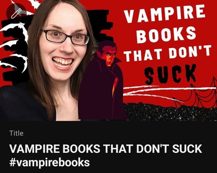 VAMPIRE BOOKS THAT DON'T SUCK #vampirebooks

Watch Here: youtu.be/t99xFUrqzmI