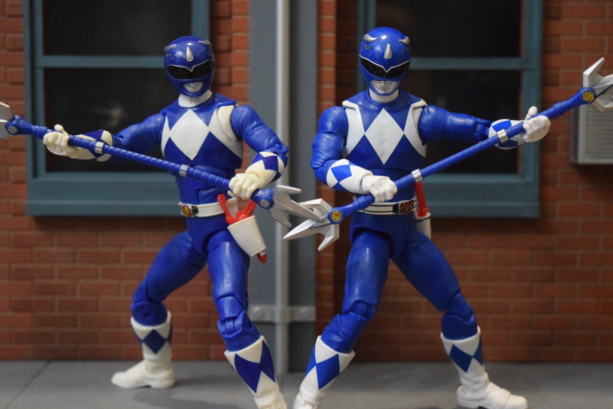 A Tale of Two Blues.  #SuperSentai #PowerRangers #superheroes #toyphotography #toku #Shodo #Zyuranger #hasbrotoypic #MMPR #LightningCollection