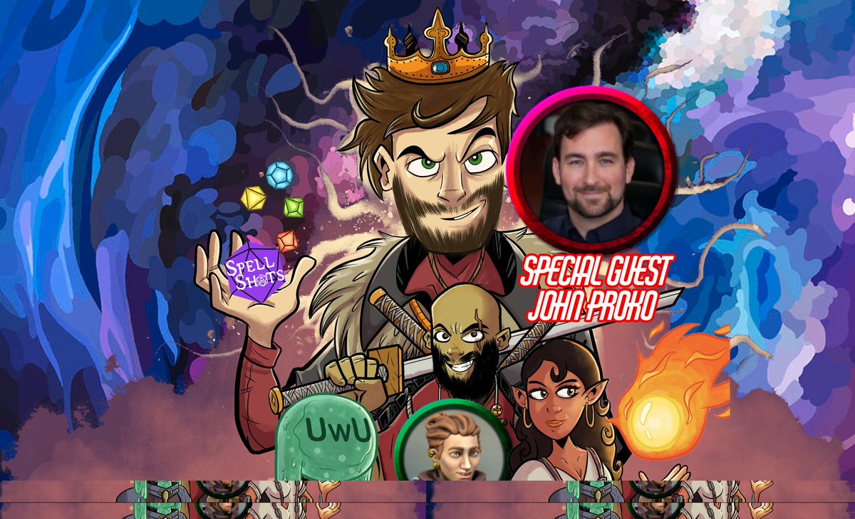 SpellShots (@spellshots) on Twitter photo Tonight at 6pm pst on <a href="/New_Age_Geeks/">New Age Geeks</a> session 2 with special guest "Sword fighting, health insurance expert and Forever DM John Proko joining the cast as Ehb mysterious warlock obsessed with the stars.
Twitch.tv/New_Age_Geeks
#geek #nerd #gamer #DnD #ttrpg #twitch Tonight at 6pm pst on <a href="/New_Age_Geeks/">New Age Geeks</a> session 2 with special guest "Sword fighting, health insurance expert and Forever DM John Proko joining the cast as Ehb mysterious warlock obsessed with the stars.
Twitch.tv/New_Age_Geeks
#geek #nerd #gamer #DnD #ttrpg #twitch