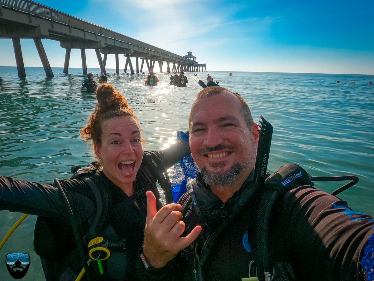 I love my summer vacation because I can participate in many more marine conservation dives!  This weekend we participated in the Deerfield Beach International Fishing Pier Clean Up. 

@PADI @4ocean 

#DiveAgainstDebris #PADIAWARE