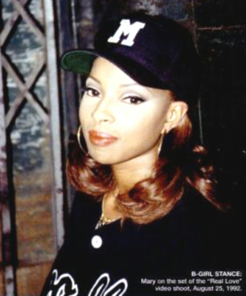 crownedforevermjb on X: Mary J. Blige wore one of TBG's baseball jerseys  in her Real Love video back in 1992. 📸: Ernie Paniccioli #maryjblige # reallove #music #video #whatsthe411  / X