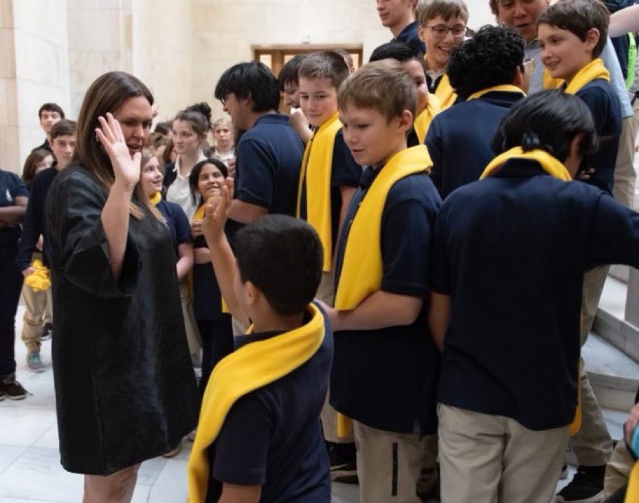 This is disturbing y’all. We can’t let this happen. I remember these yellow scarves from some rally at the capitol. 

Huckzilla has to be stopped before she turns Arkansas into fucking Gilead.